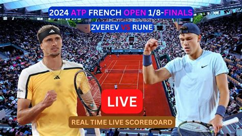 zverev score|zverev tennis match today.